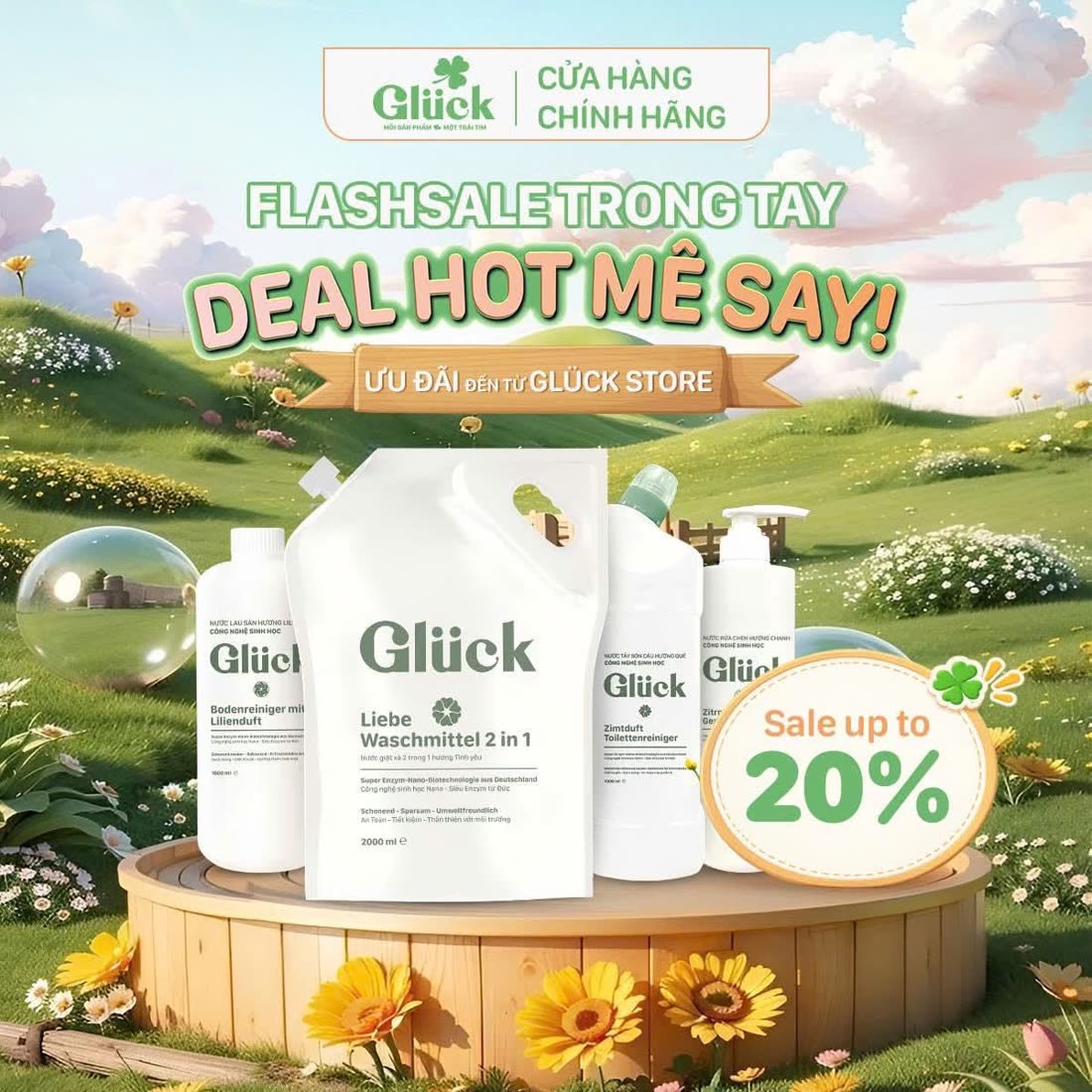 Chương trình flash sale GLUCK