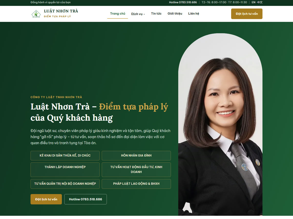 Website mô phỏng Luật Nhơn Trà
